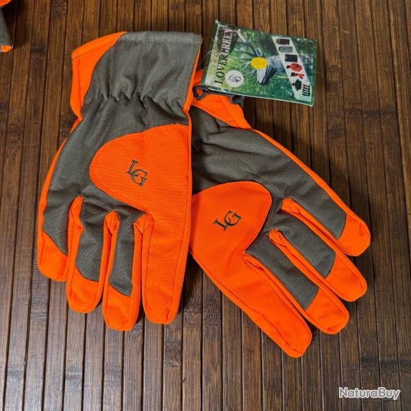 GANTS LOVERGREEN LOVERTRACK XL et L ORANGE