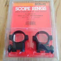 ANNEAUX DE MONTAGE DE LUNETTE 1 pouce