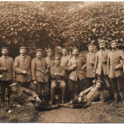 Carte - Photo Groupe de soldats allemands N°1593