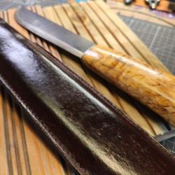 Couteau lame fixe  Heimo Roselli Leuku Puukko