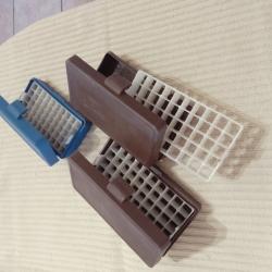 Lot de 3 boites à munitions pour 50 cartouche de 9x19 et 50 cartouches de 45 ACP