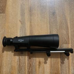 Demi jumelle de hutte RTI 9x63Avec compensateur et malette