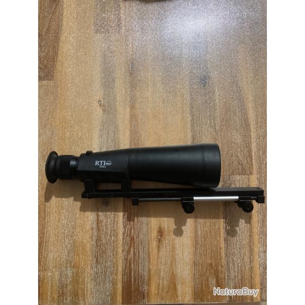 Demi jumelle de hutte RTI 9x63Avec compensateur et malette