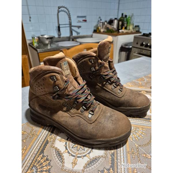 Chaussure chasse AIGLE  44 cuir Nubuck et  Gore tex
