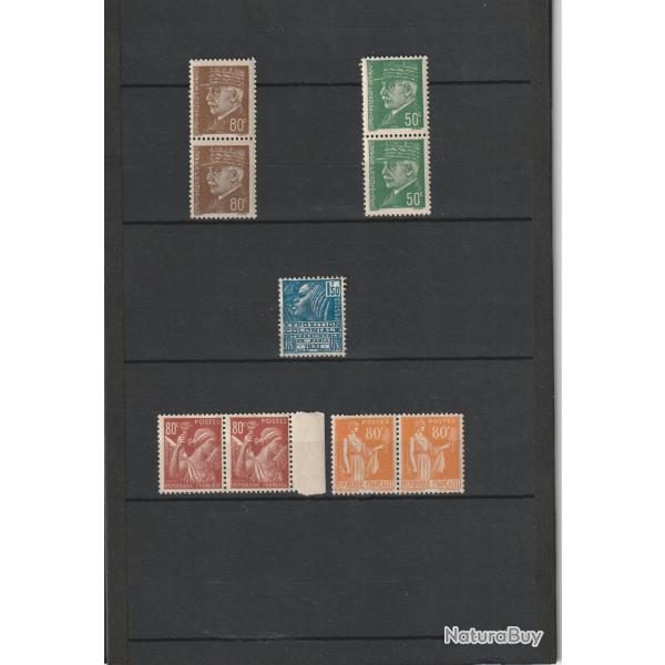Lot de timbres franais