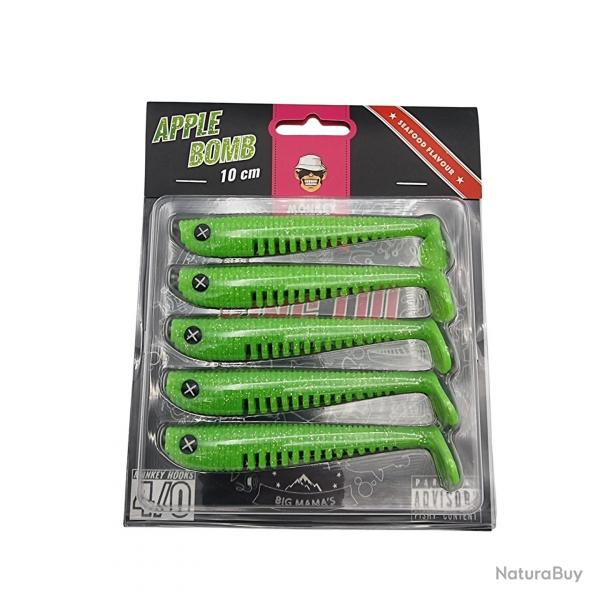 Leurre Monkey Lures King Lui 10 cm - Ultra attractif pour perche, sandre et brochet Apple Bomb