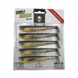 Leurre Monkey Lures King Lui 10 cm - Ultra attractif pour perche, sandre et brochet Chili Cheese