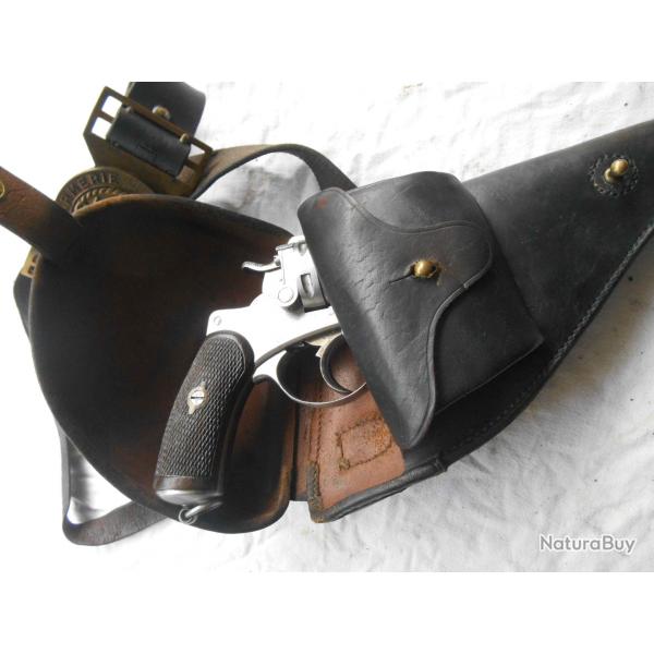 Ensemble tui revolver Mle 1873 M de Gendarmerie maritime
