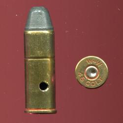 .45 Long Colt - production Winchester - marquage WW 45 COLT - balle plomb