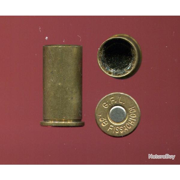 .38 FISSACHIODI - intressante cartouche de pistolet plante clou Italien - tui laiton de 19.5 mm