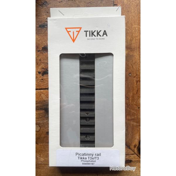Rail picatinny TIKKA T3X 0 MOA acier