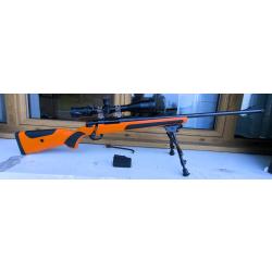 Carabine A Verrou ATA Turqua Synthetique Orange Busc Reglable Cal 308 Win 61Cm