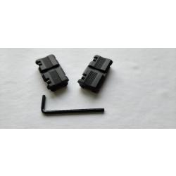 Adaptateurs pour rail de 11 mm vers picatinny 21 mm