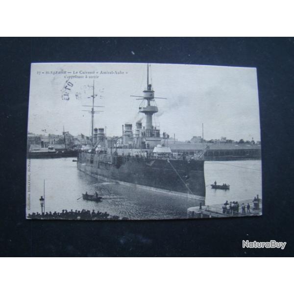 marine nationale - CUIRASSIER AMIRAL AUBE PORT SAINT NAZAIRE