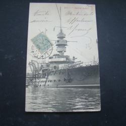 marine nationale - CUIRASSIER AMIRAL AUBE à QUAI