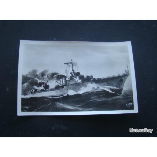 marine nationale - CONTRE TORPILLEUR AUDACIEUX - TABLEAU DE ROBERT BLONDEL