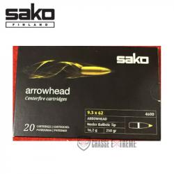 20 Munitions SAKO Arrowhead Cal 9.3X62 250Gr