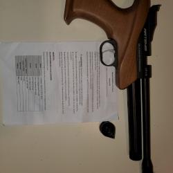 Pistolet Atemis CP1-M CO2, 4,5 ou 5,5mm très peu servi, très bon état monocoup ou chargeur 9 coups