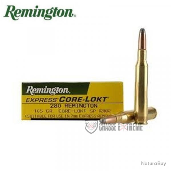 20 Cartouches REMINGTON Core-Lokt Cal 280 Rem 165Gr Sp