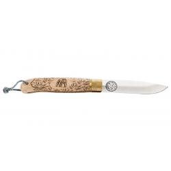 Couteau Kodiac Hêtre - Lame 90mm - Manche Hêtre - Lacet Paracorde
