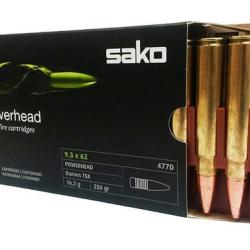 SAKO POWERHEAD 9.3X62 250GR