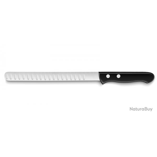 Deglon Couteau jambon alveole Darkwood - Lame 220mm - Manche Bois