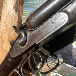 ENCHERES 1 - FUSIL A CHIENS JUXTAPOSE BOUCHON 16/65 A RESTAURER