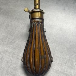 Poire à poudre ancienne James Dixon & Sons Sheffield XIX siècle