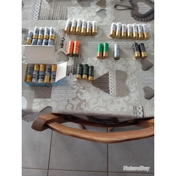 Lot de cartouches calibre 12