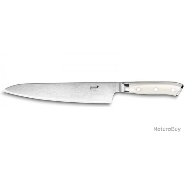 Deglon Couteau Chef Damas - Lame 200mm - Manche corian