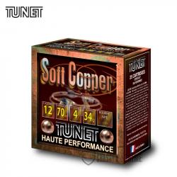 25 Cartouches TUNET Soft Copper H.P 34 Gr Cal 12/70 N°4