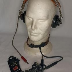 Ecouteur et laryngophone personnel navigant USAAF WW2