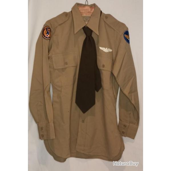 Chemise pink Officier USAAF guerre 39/45 WW2