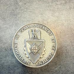 Médaille de table militaire 1er Régiment de Commandement et de Soutien Armée de Terre française