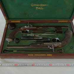 LUXUEUSE PAIRE DE PISTOLETS DE DUEL GASTINNE RENETTE PARIS