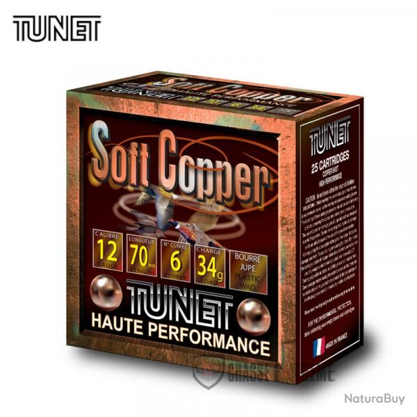 25 Cartouches TUNET Soft Copper H.P 34Gr Cal 12/70 N6