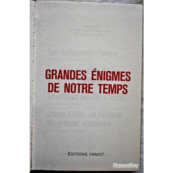Grandes nigmes de notre temps - Collectif