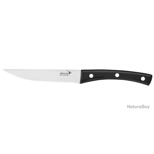 Deglon Couteau à Steak Brasserie - Lame 120mm - Manche POM