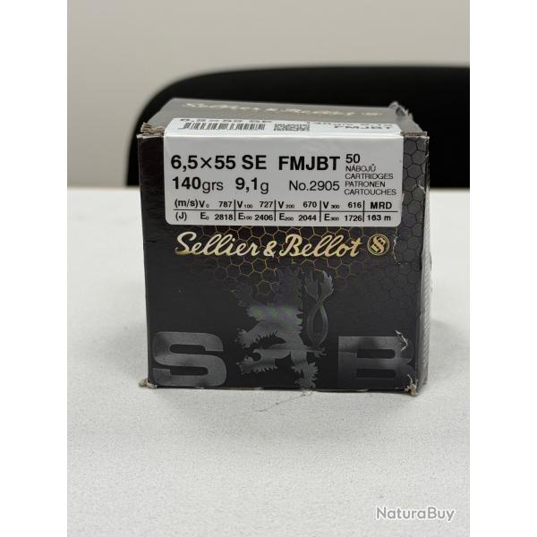 6,5x55 SE FMJ (9gr) (Calibre: 6,5x55 SE) - Boite endommage