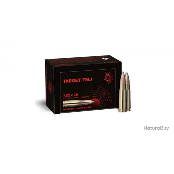 munitions GECO 7.62x39 7.62 Full Metal Jacket vm fmj 124gr target