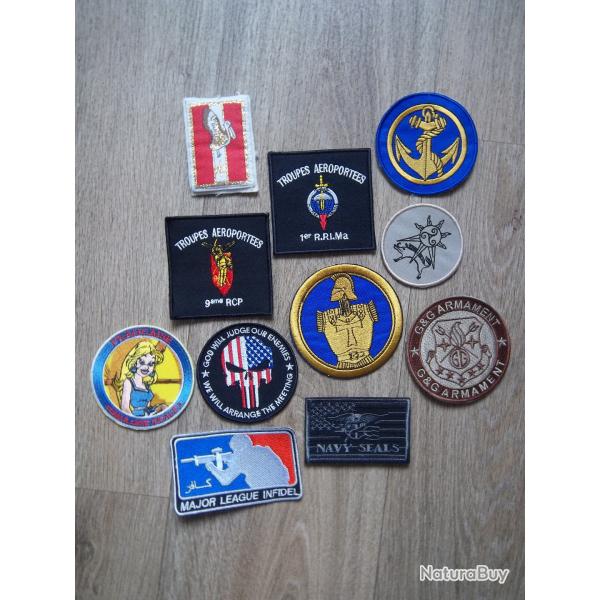 lot écussons militaire insignes collection armée