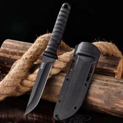Couteau tactique, Acier grande résistance inoxidable 9CR18, offre découverte !