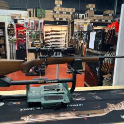 Occasion ZASTAVA K98 CAL.7X64 CANON 61 CM + MONTAGE PIVOTANT ET LUNETTE BUSCHNEL 3-9X40