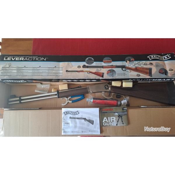 Carabine air comprim Walther Lever action neuve jamais servi dans son emballage date 2010 .