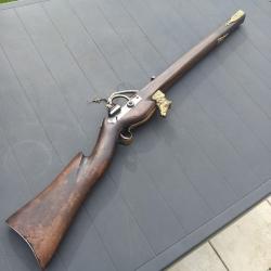 Arquebuse à mèche cal.50 fabrication artisanale des années 1970 - bon état général