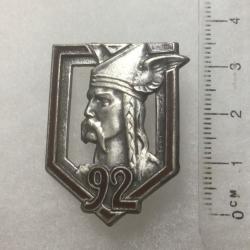 FRANCE INFANTERIE - Insigne 92° R.I.Régiment d?Infanterie émail,  Drago 112