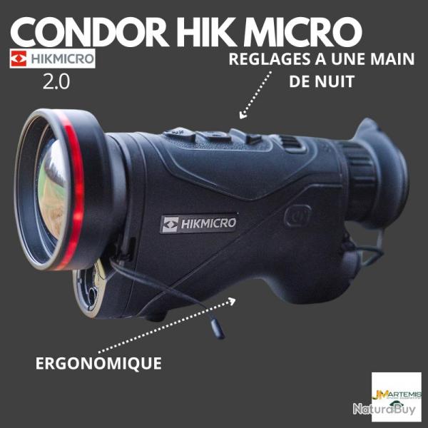 MONOCULAIRE THERMIQUE HIKMICRO CONDOR 2.0 CQ35 LV2