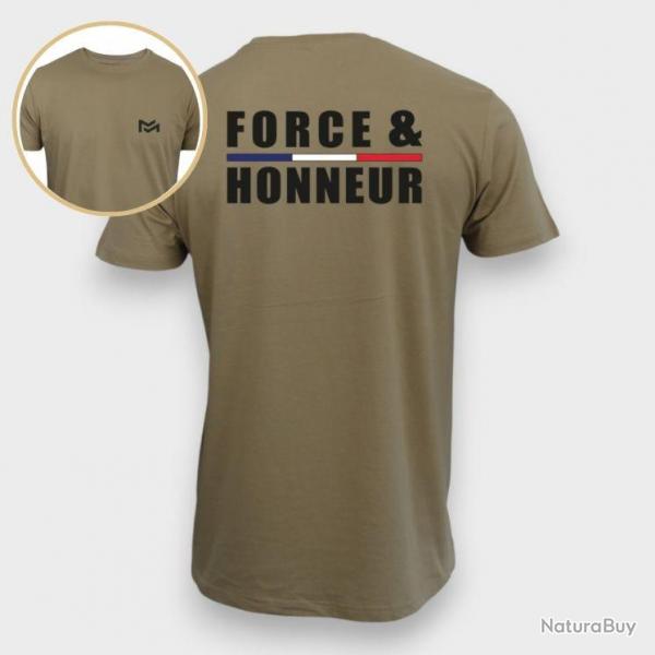 T shirt Force Honneur Liser Coyote