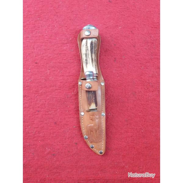 couteaux de chasse ancien widder soligen germany etui double cuir