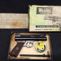 Pistolet Webley Senior à air comprimé, Cal. 4,5 mm - 1 sans prix de réserve !!